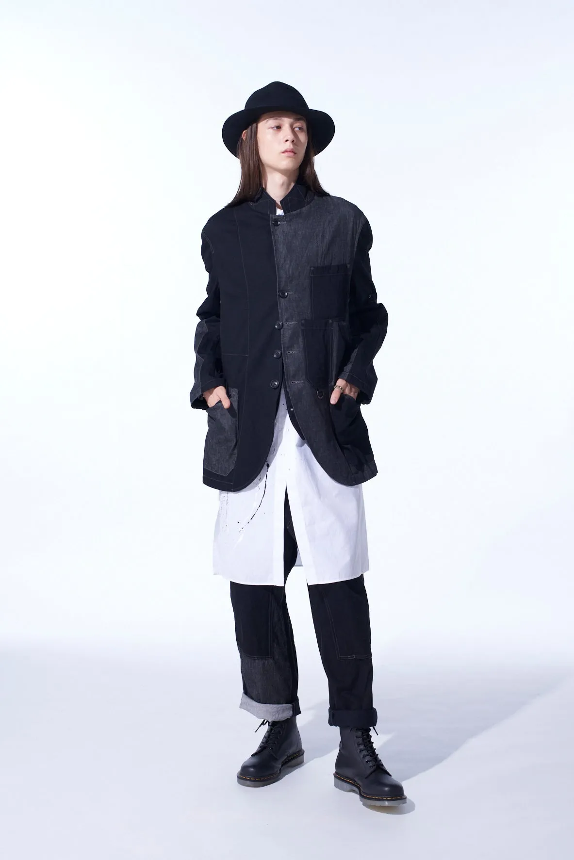 7OZ DENIM CRAZY PATCHWORK JACKET