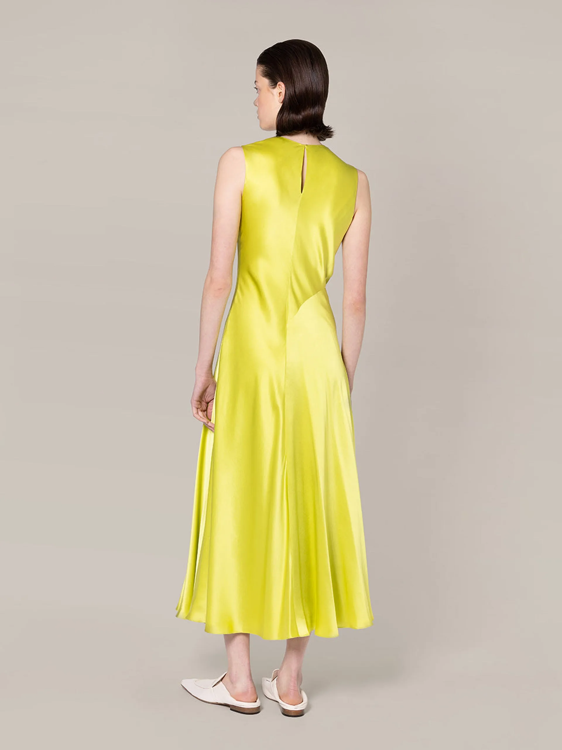 Alma asymmetric hemline dress