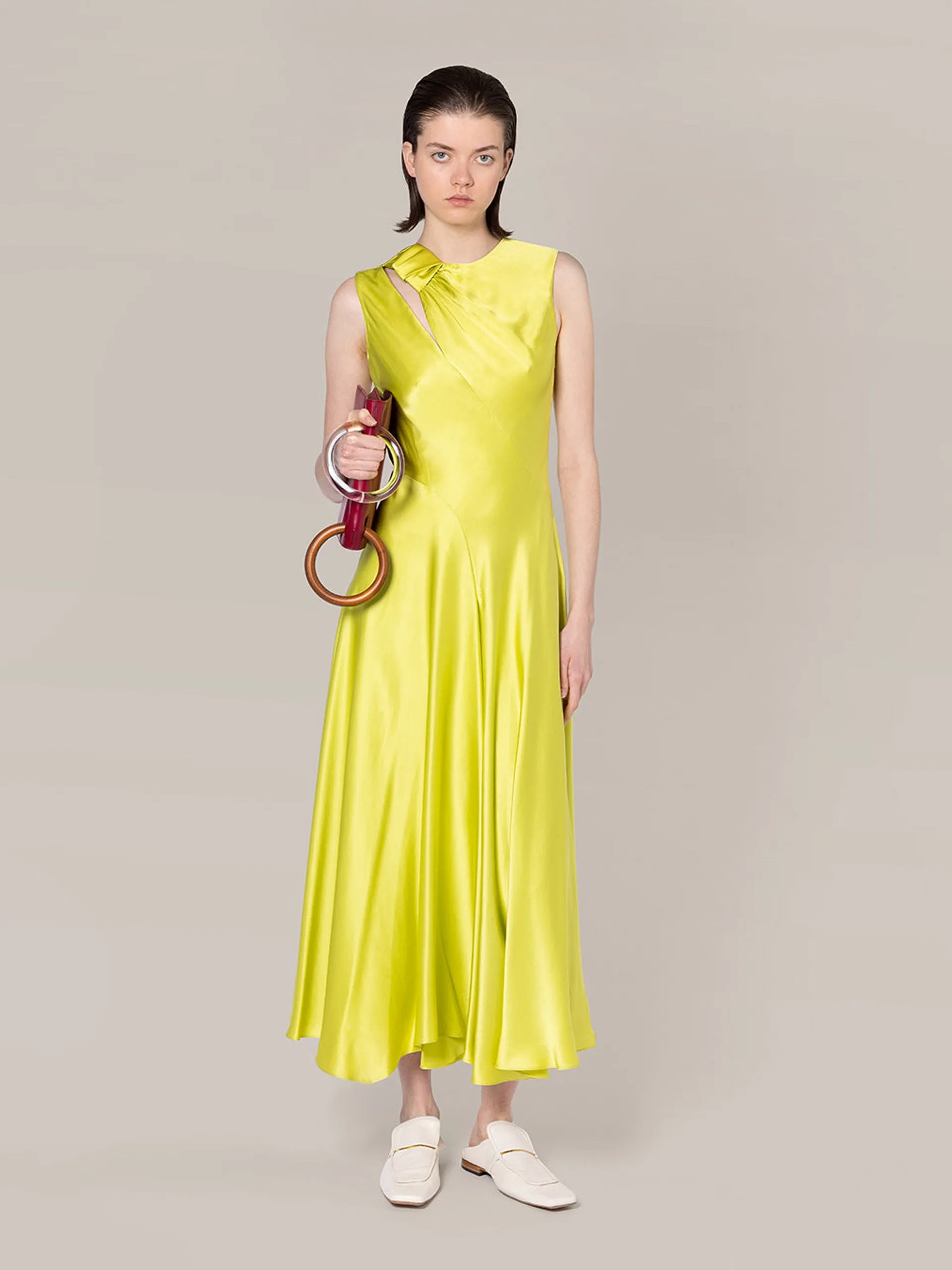 Alma asymmetric hemline dress