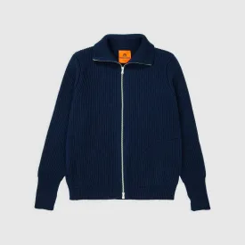 Andersen Peysa - Navy Full Zip Pockets - Royal Blue
