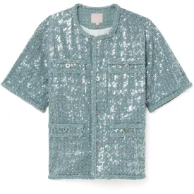 BAPY SEQUINS DENIM JACKET LADIES