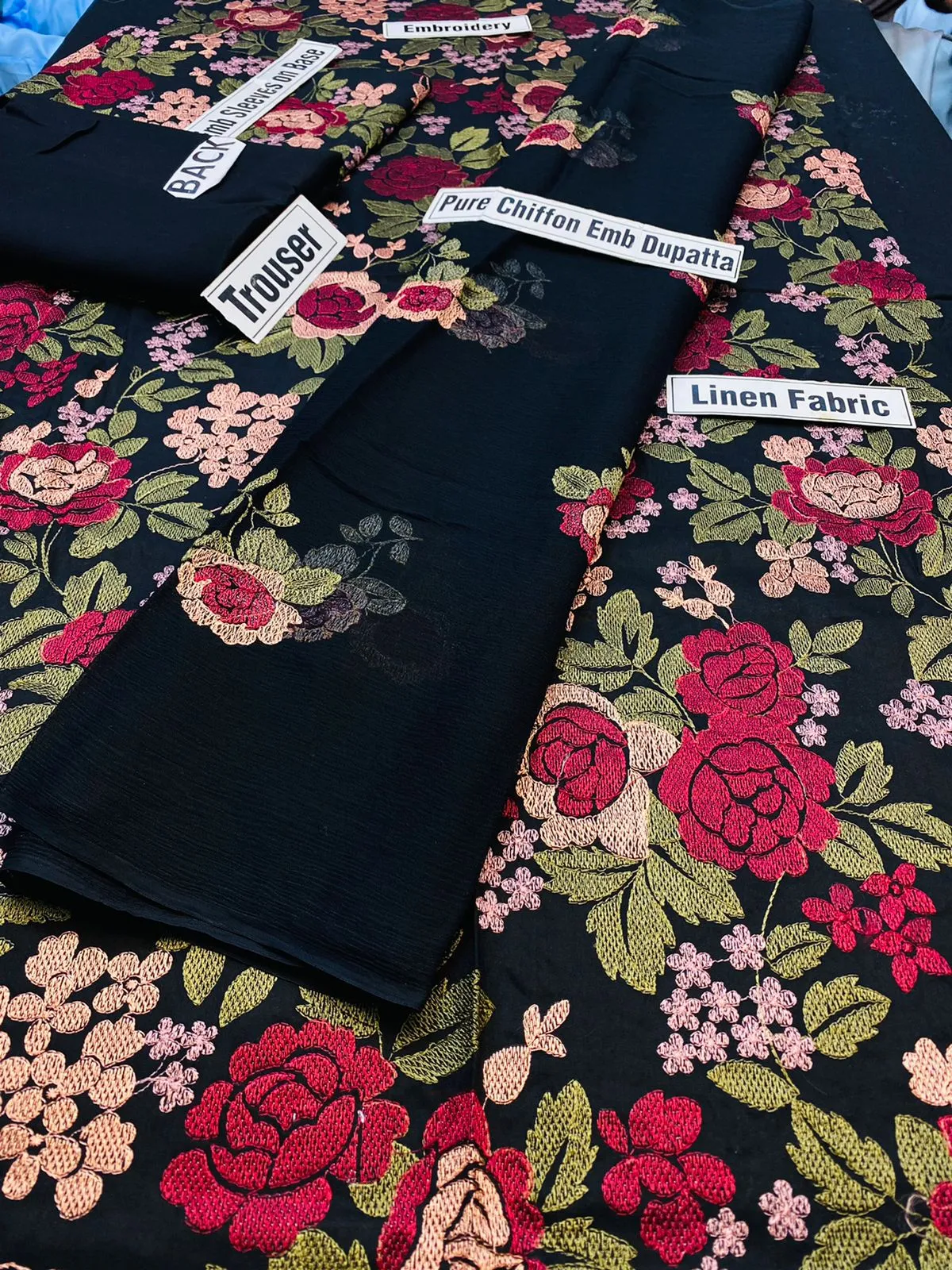 Bareeze  D 345 Black EID Collection Embroidered Three Piece Lawn Collection