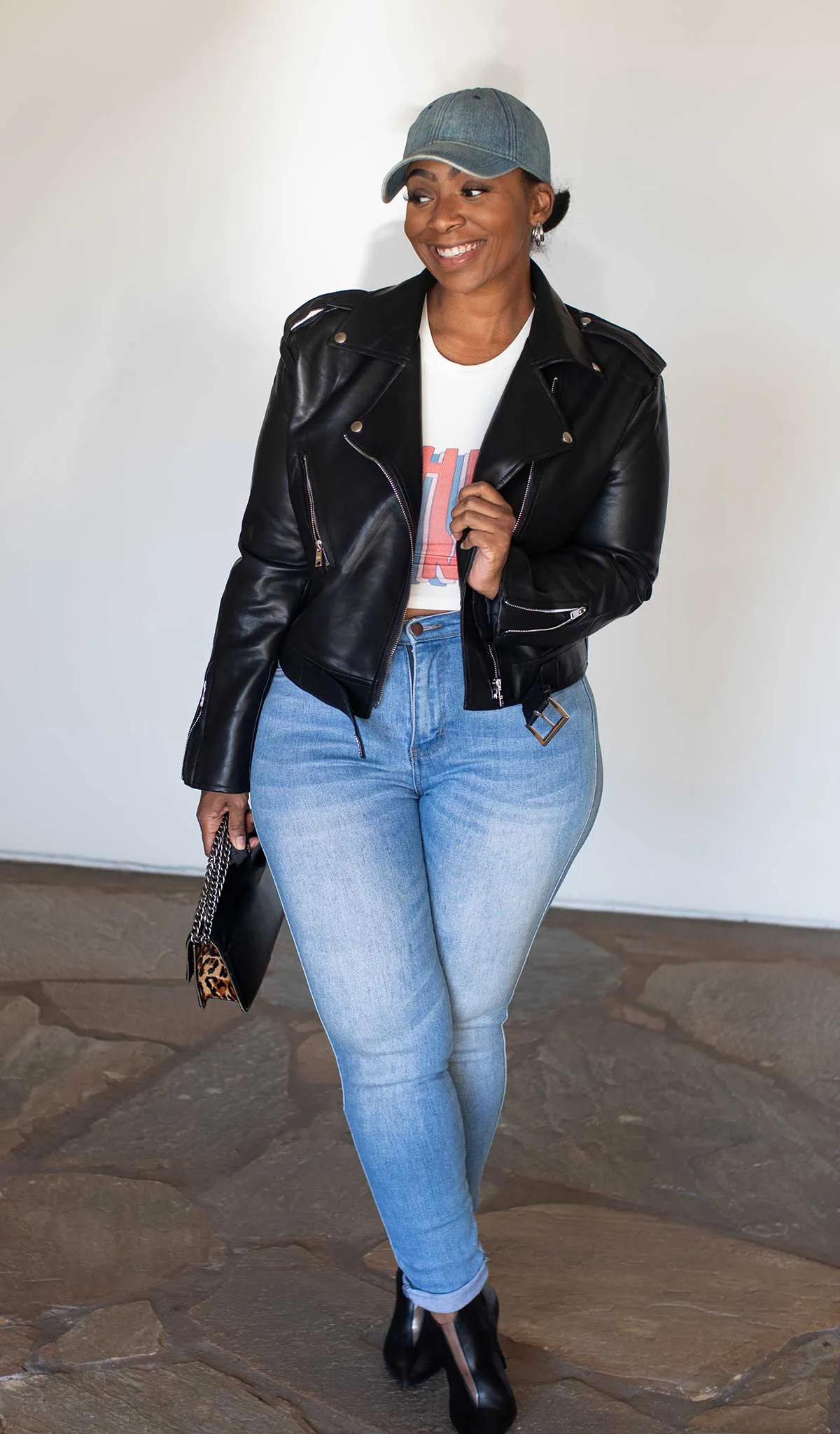 Biker Chic | Faux Leather Biker Jacket