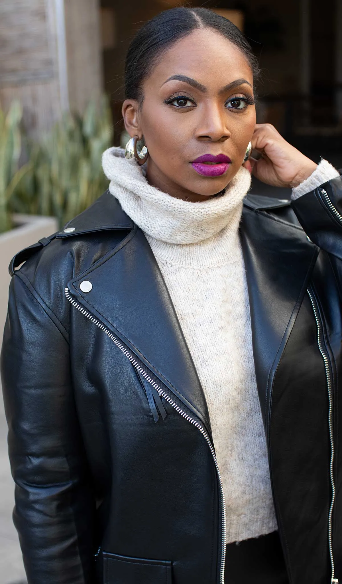 Biker Chic | Faux Leather Biker Jacket