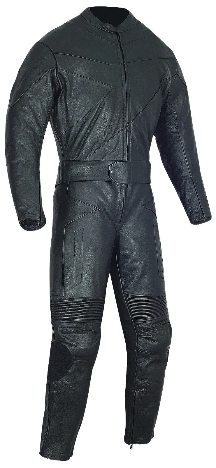 BLACK RACE TWO PIECE SUIT CE APPROVED PROTECTION
