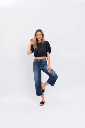 CURVY JB TUMMY CONTROL TOP TAILORED CROP WIDE LEG