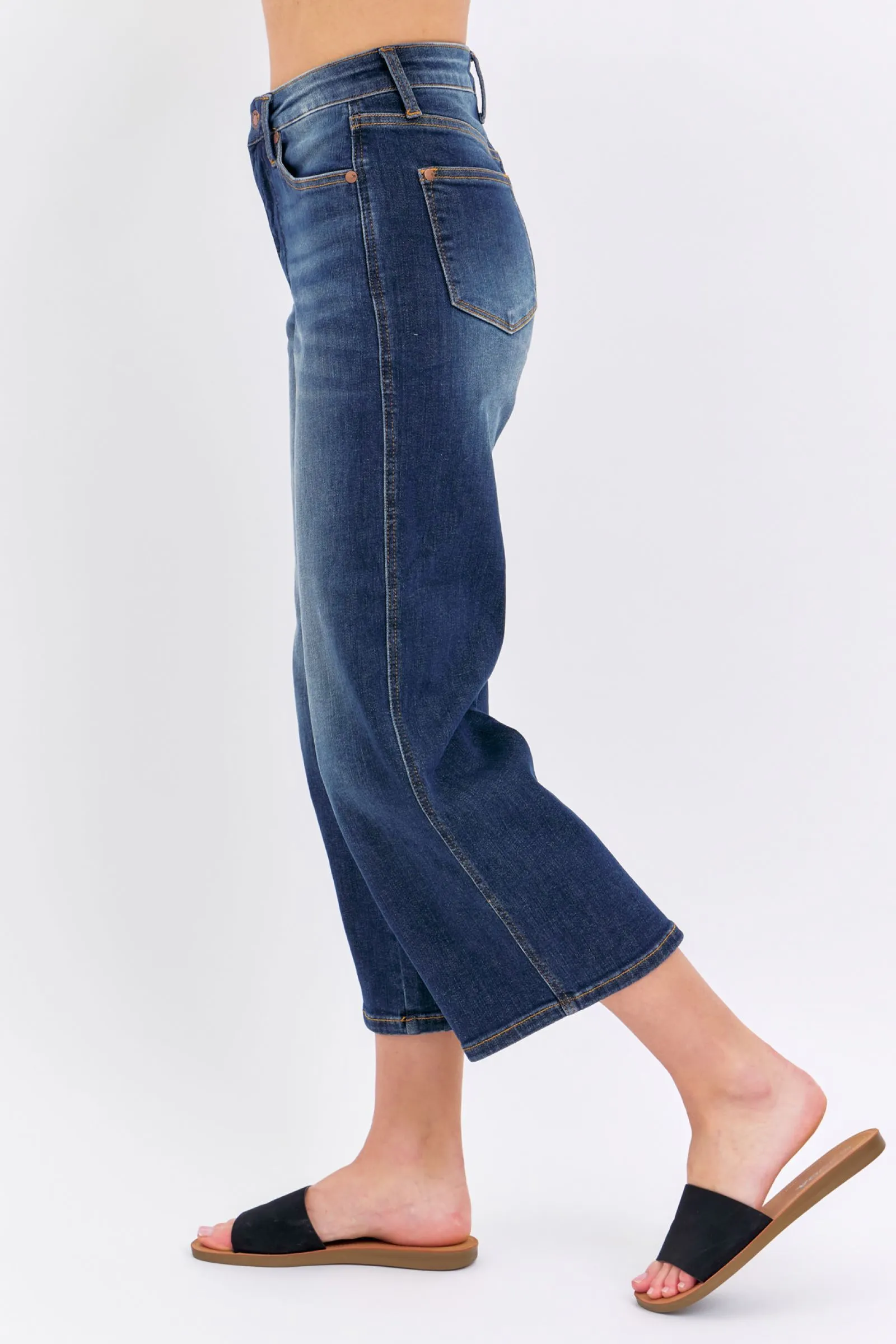 CURVY JB TUMMY CONTROL TOP TAILORED CROP WIDE LEG