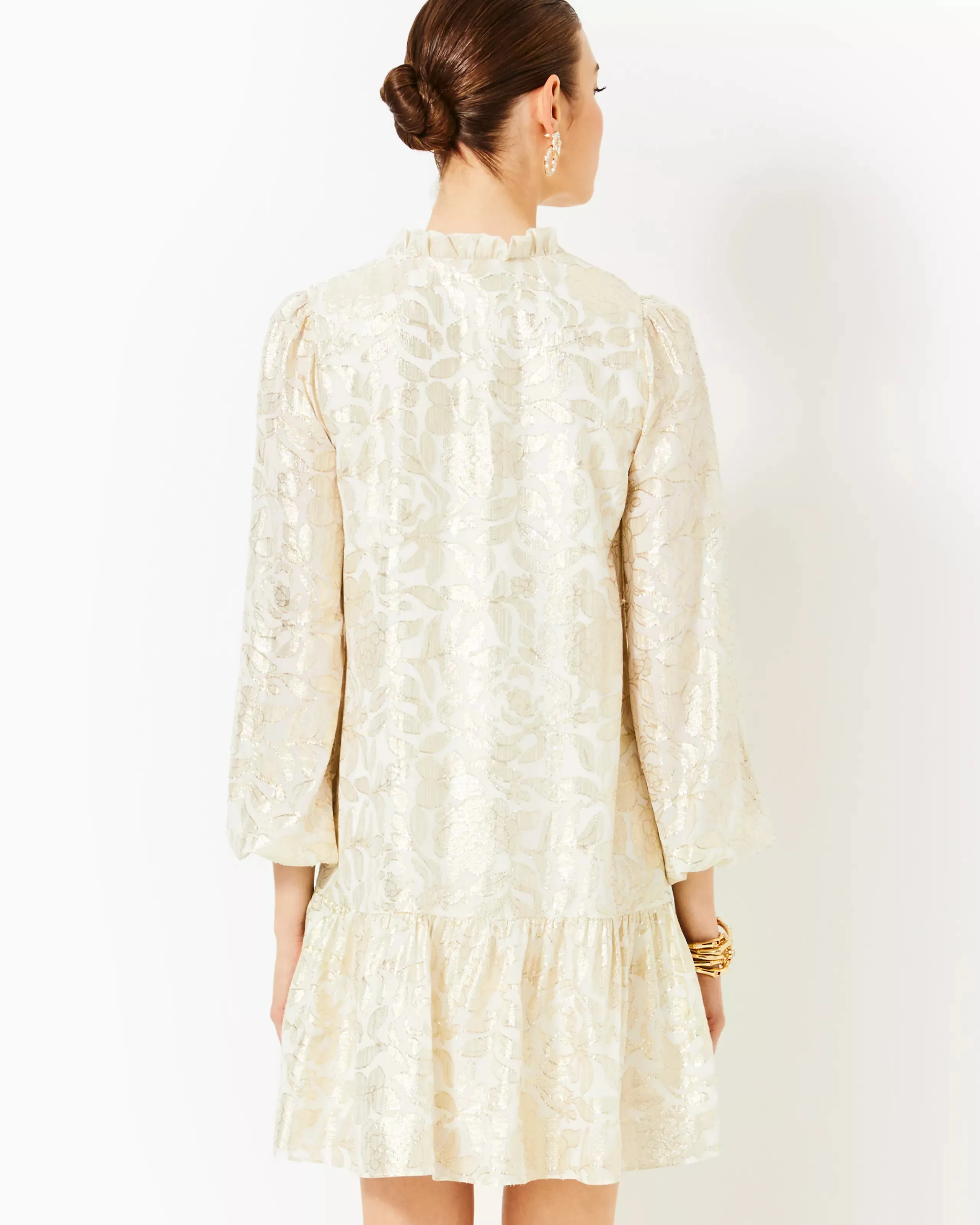 Evaline Silk Dress (Floral Bloom)