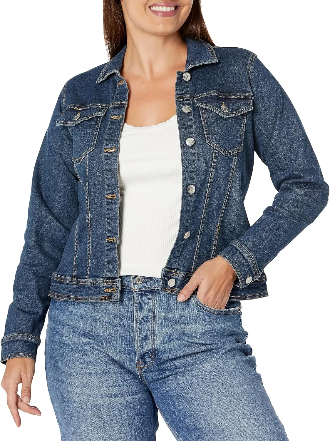 EVANS Women's Plus Size Denim Jacket