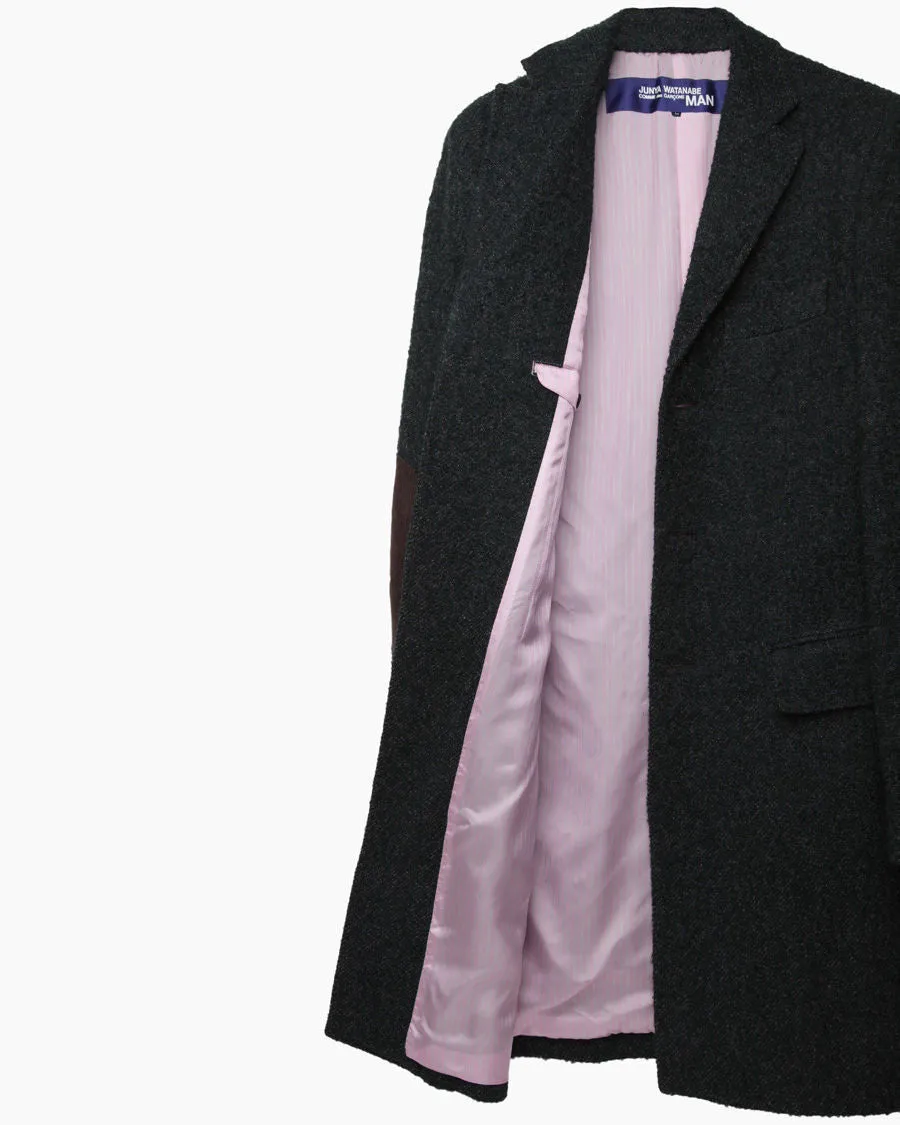 Jacquard Wool Coat