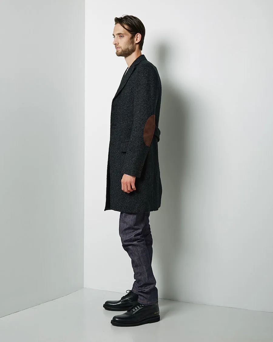 Jacquard Wool Coat