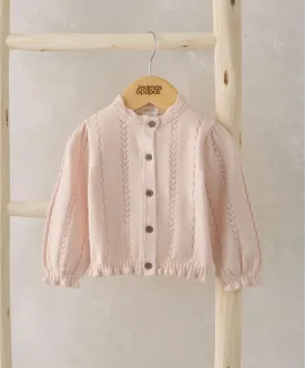 Knitted Cardigan - Pink