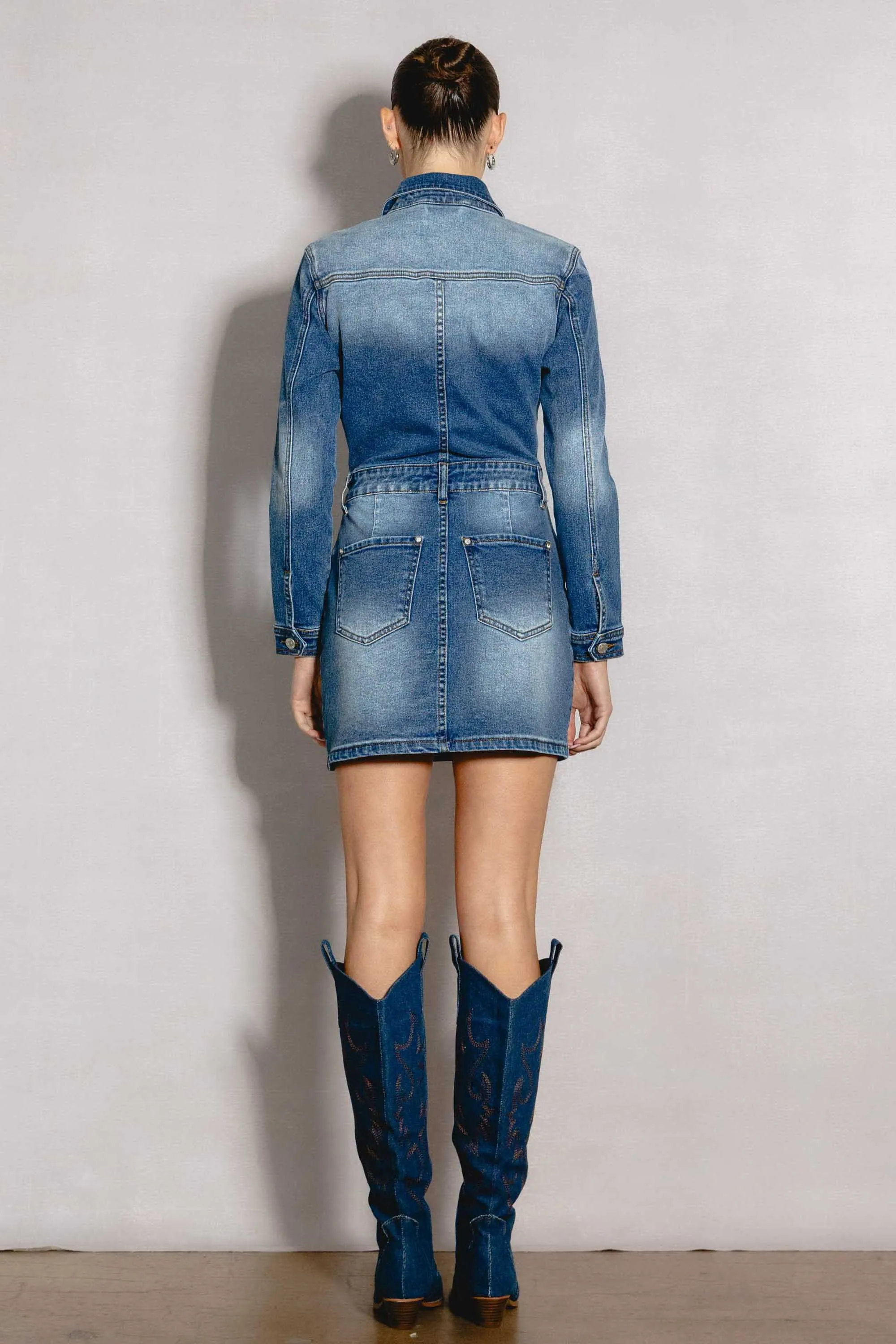 Long Sleeve Jumpsuit Skirt