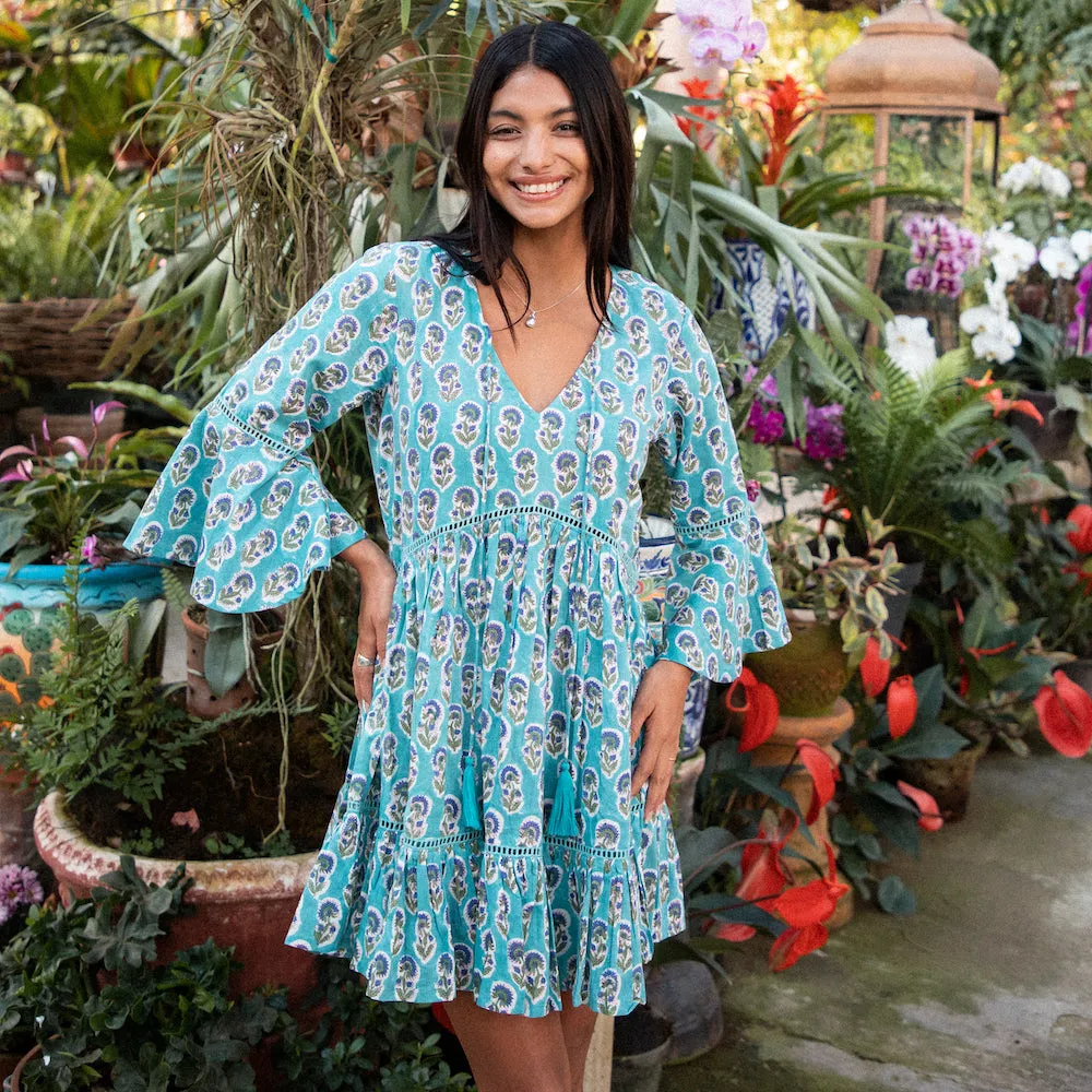 Manah Dress: Sky Blue
