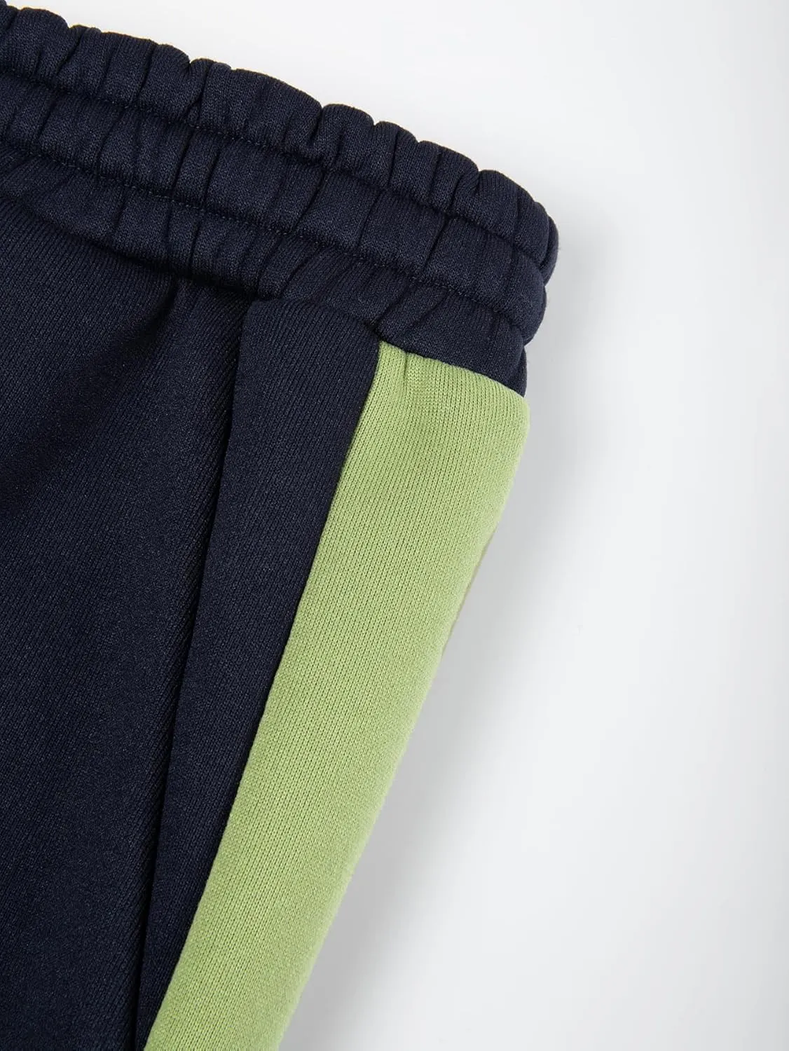 Men's Color Blocked Hoodie Long Sleeve 2 Piece Set Loose Casual Adjustable Hoodie Loose Pants Sports Set
