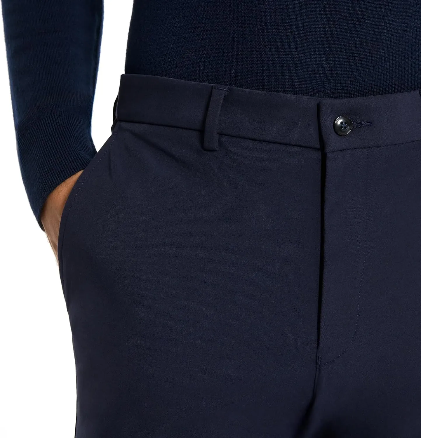 Michael Kors Mens Bedford Classic Fit Dress Pants | Stretch Fabric Chino Pant | Kahki Pant for Business & Casual Wear