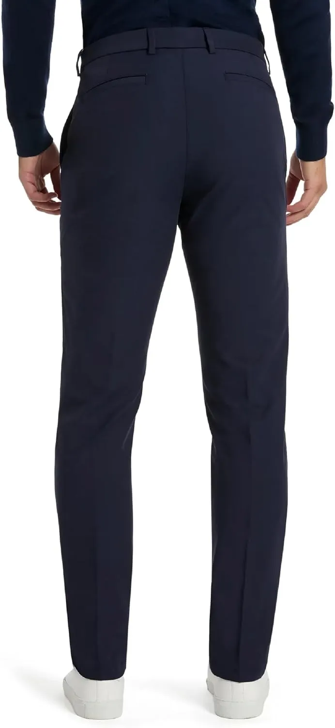 Michael Kors Mens Bedford Classic Fit Dress Pants | Stretch Fabric Chino Pant | Kahki Pant for Business & Casual Wear