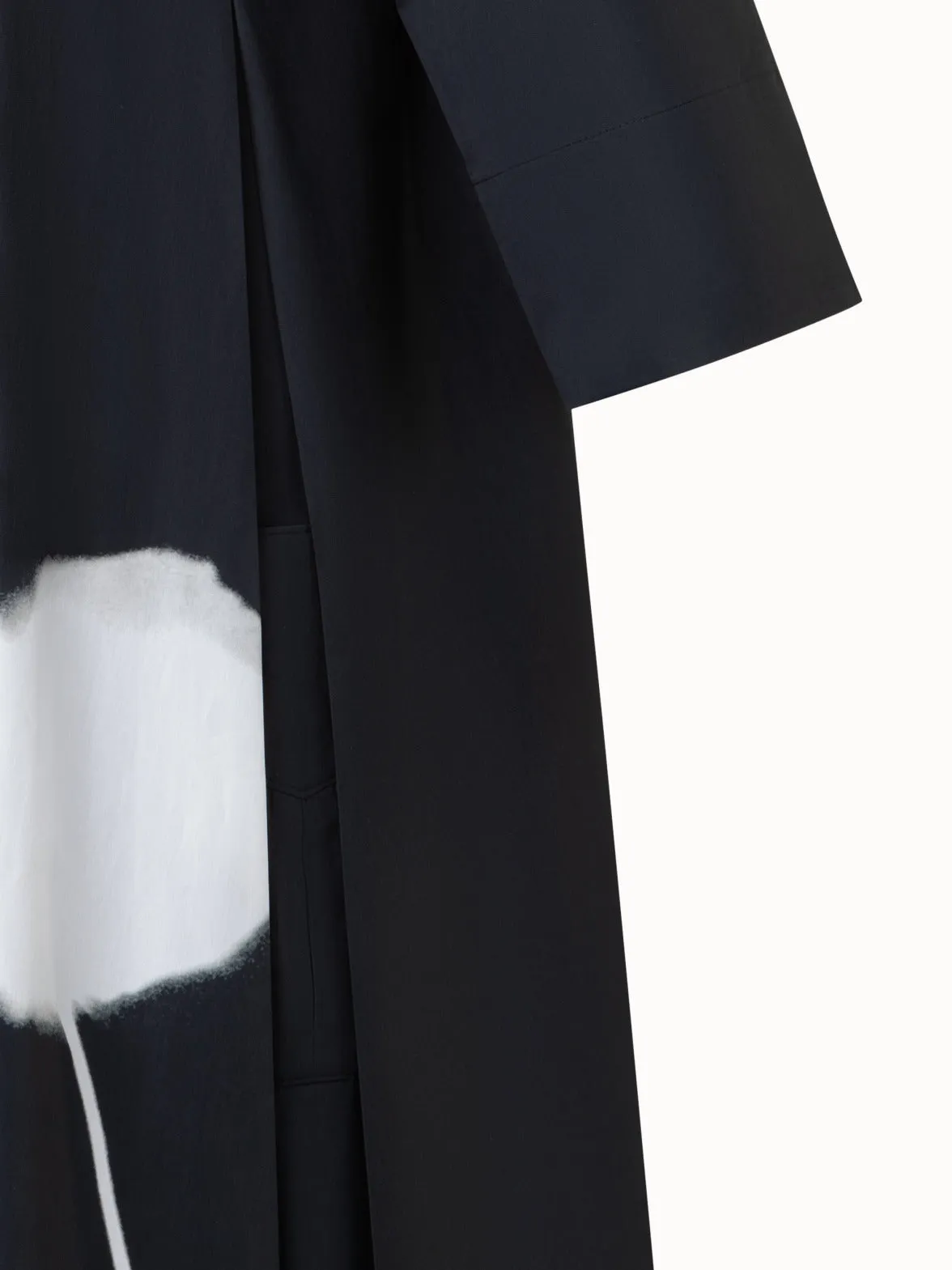 Midi Shirt Dress with Dandelion Print