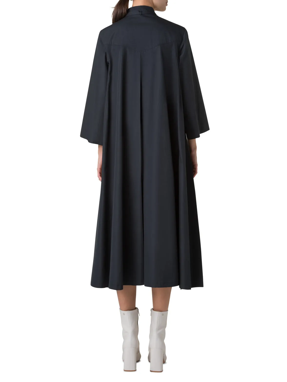 Midi Shirt Dress with Dandelion Print