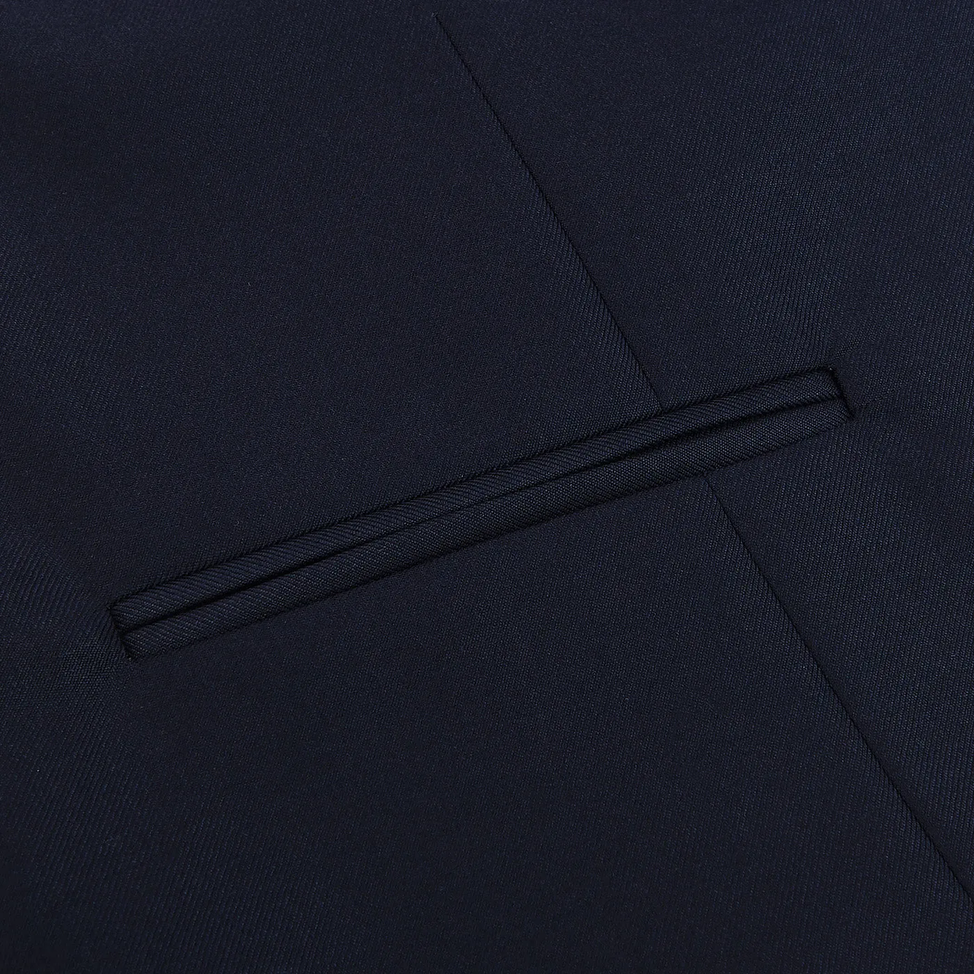 Navy Blue Super 130s Wool Suit Waistcoat