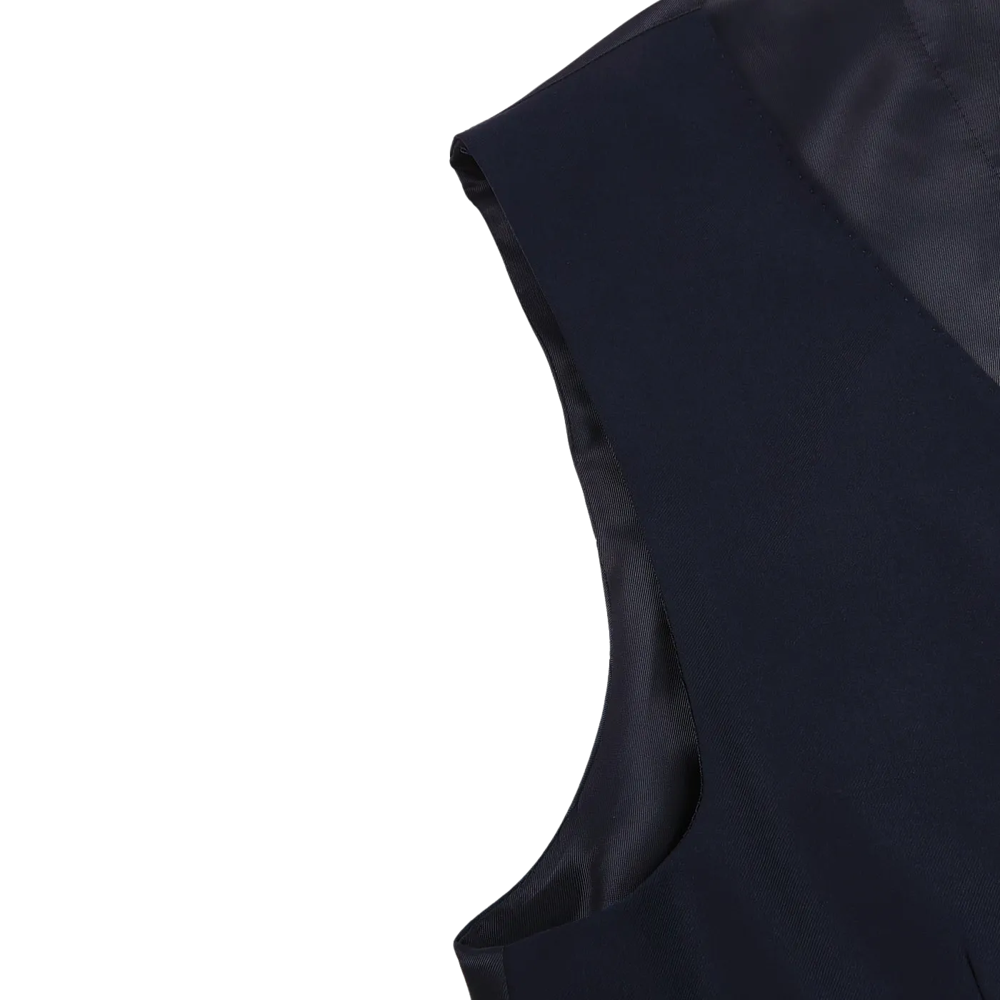 Navy Blue Super 130s Wool Suit Waistcoat