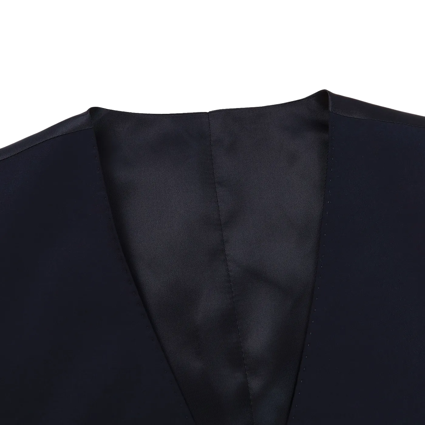 Navy Blue Super 130s Wool Suit Waistcoat