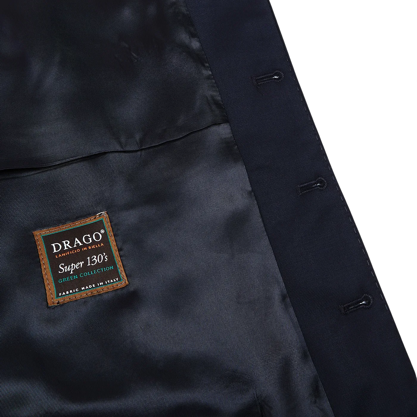 Navy Blue Super 130s Wool Suit Waistcoat