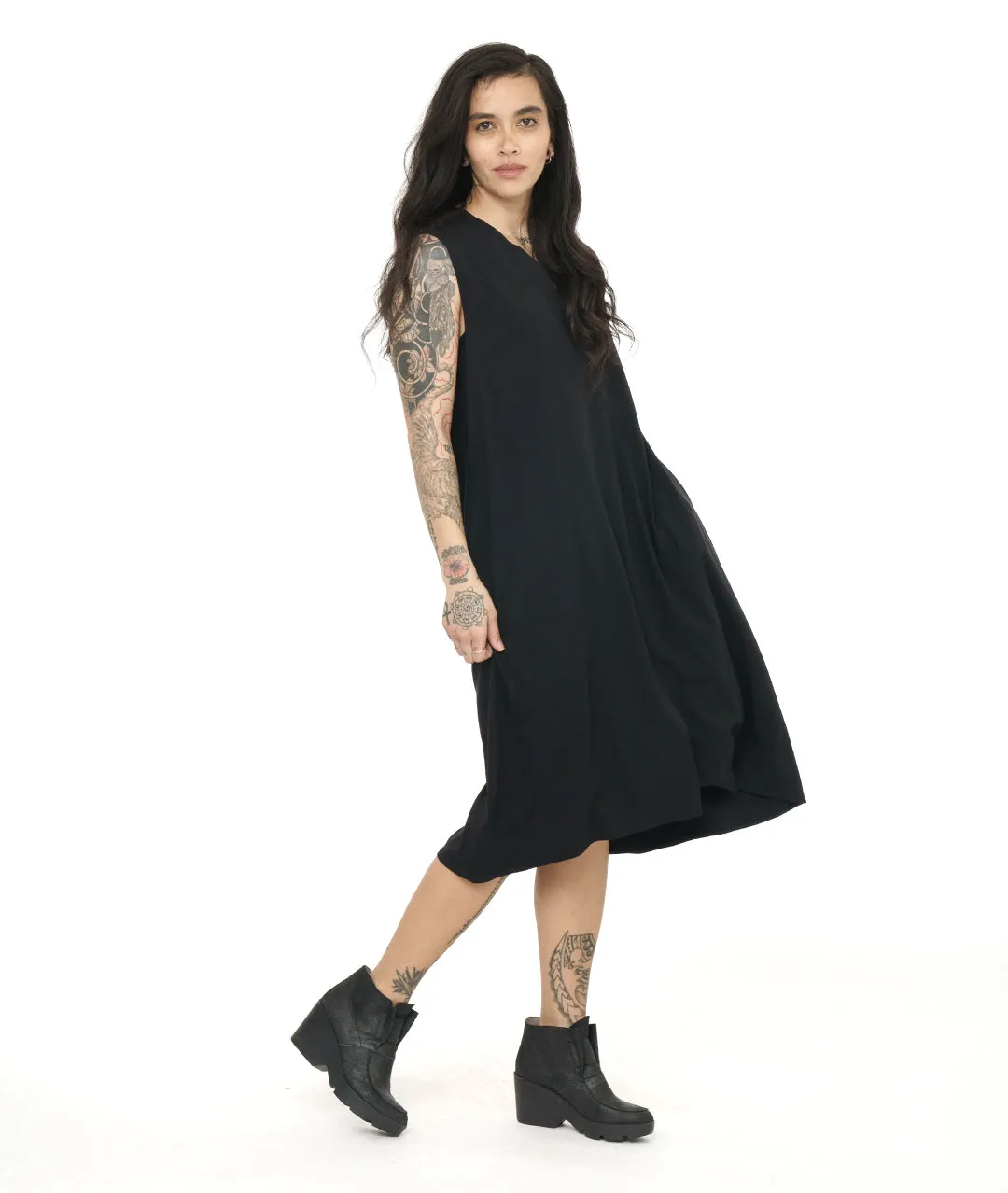Niche - Tempo Twill - Studio Dress - Ochre