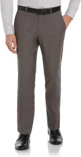 Perry Ellis Men's Portfolio Slim Fit Dress Pants with Active Waistband, Non-Iron Stretch Premium Fabric, Lightweight Durable