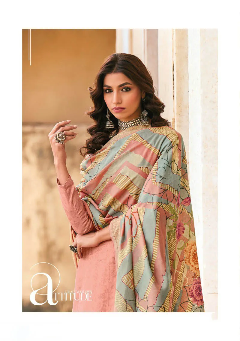 Pure Cotton Silk with Embroidery Unstitched Salwar Suit Set