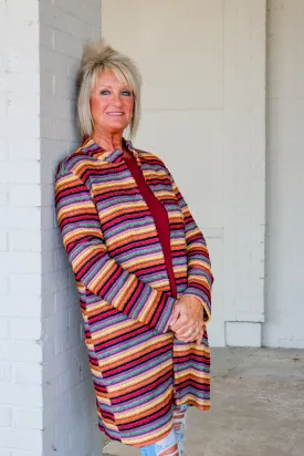 Pure Urbanology Rainbow Knitted Cardigan Sweater