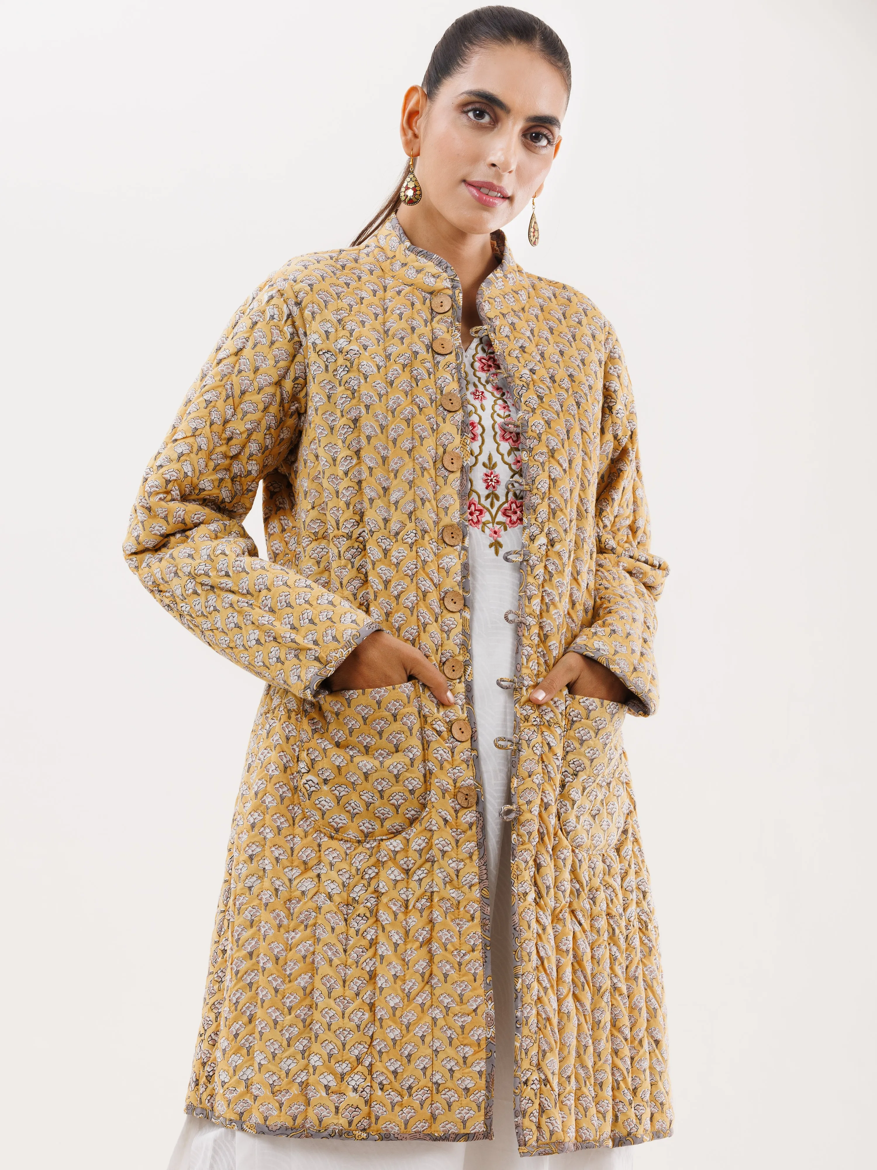 Shishir Pari Quilted Reversible Jacket