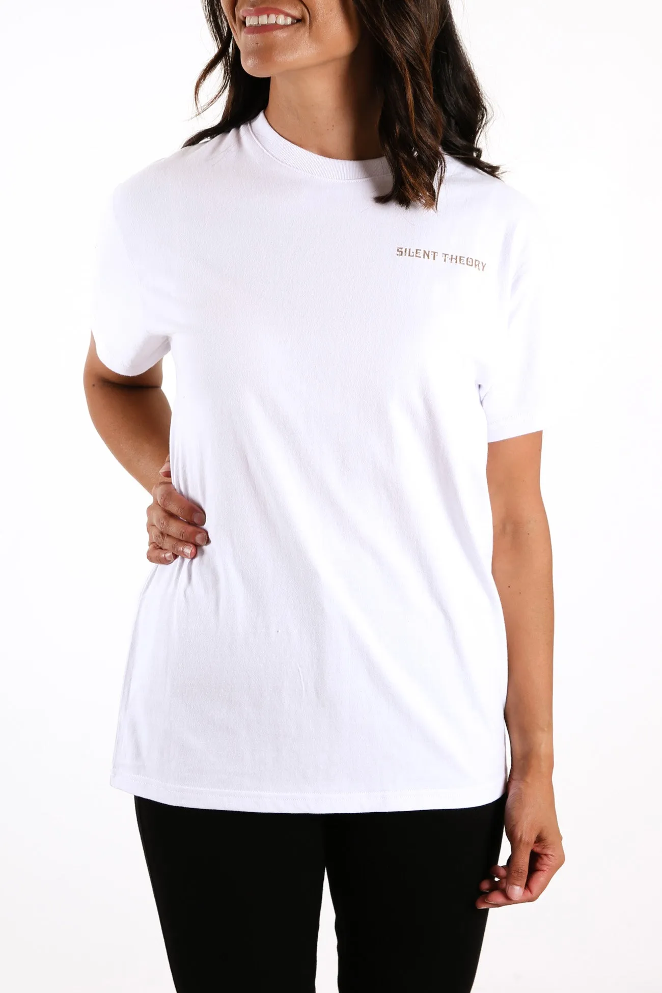Staggered Tee White