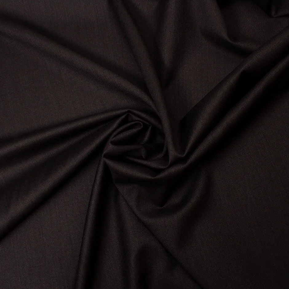 Superfine Super 150s Black Piacenza Pure Wool