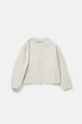 THE SKIPPER JACKET / RECYCLED DENIM CHALK BLUE