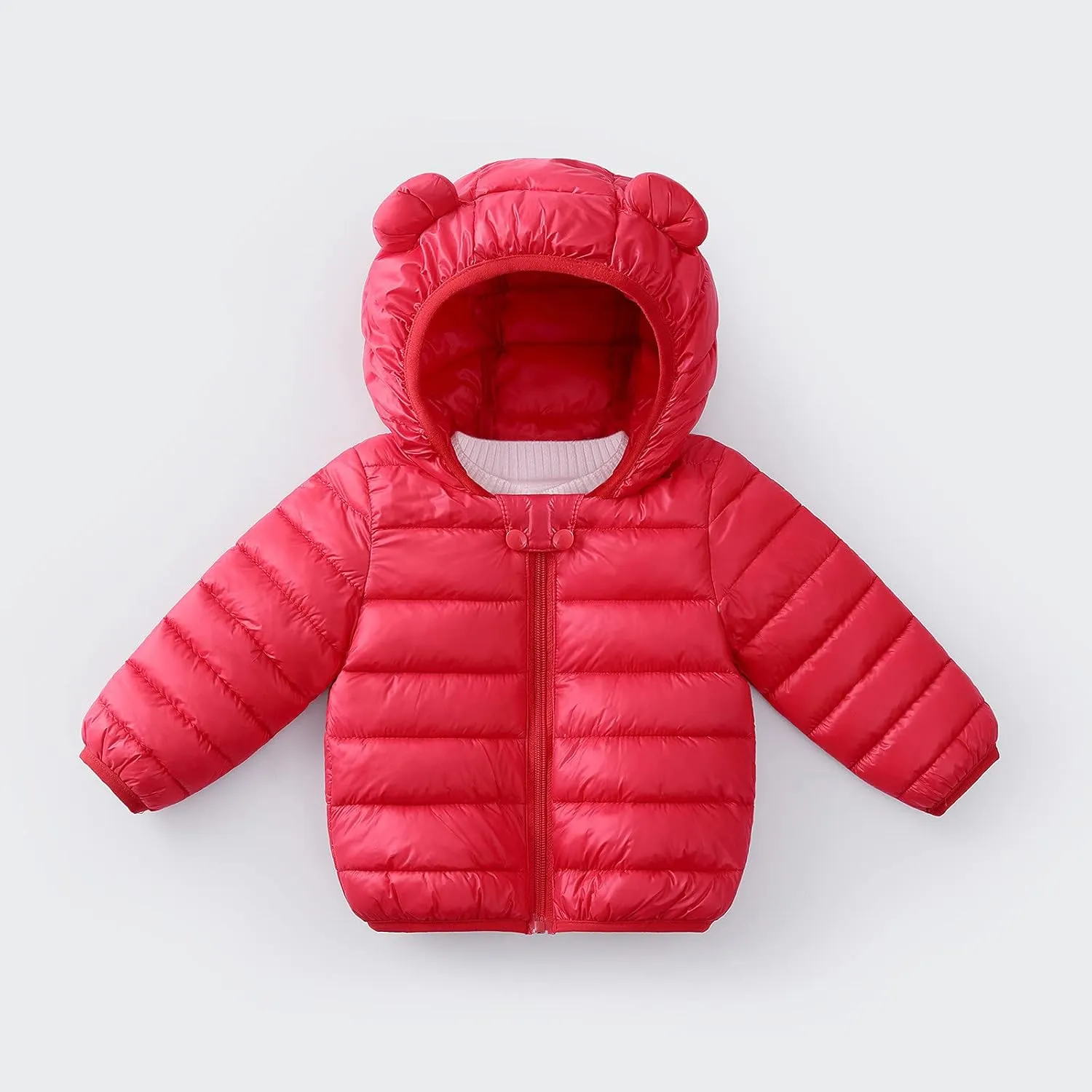 Toddler Kids Baby Boy Girl Winter Hooded 3D Ear Winter Coats Ears Hoods Padded Puffer Jacket Parka