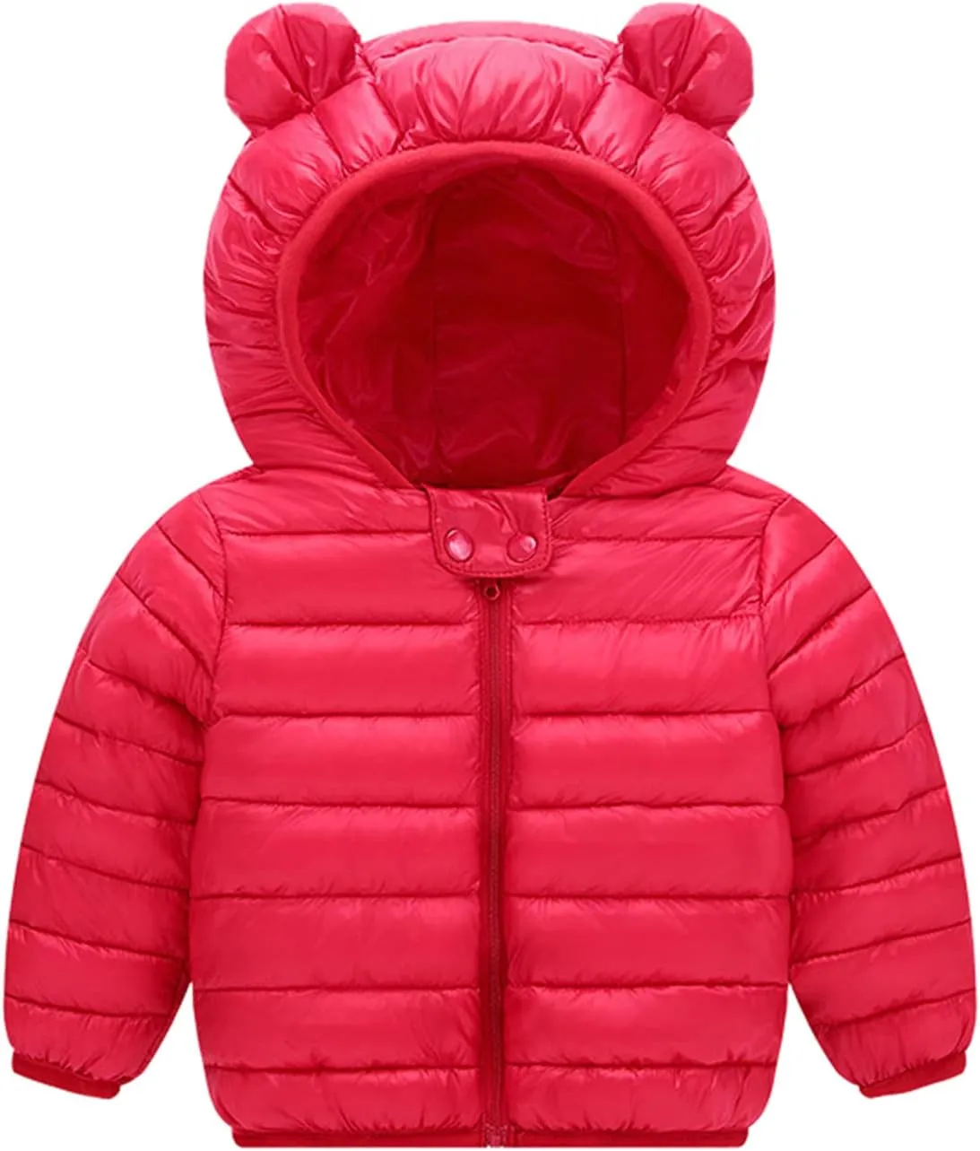 Toddler Kids Baby Boy Girl Winter Hooded 3D Ear Winter Coats Ears Hoods Padded Puffer Jacket Parka