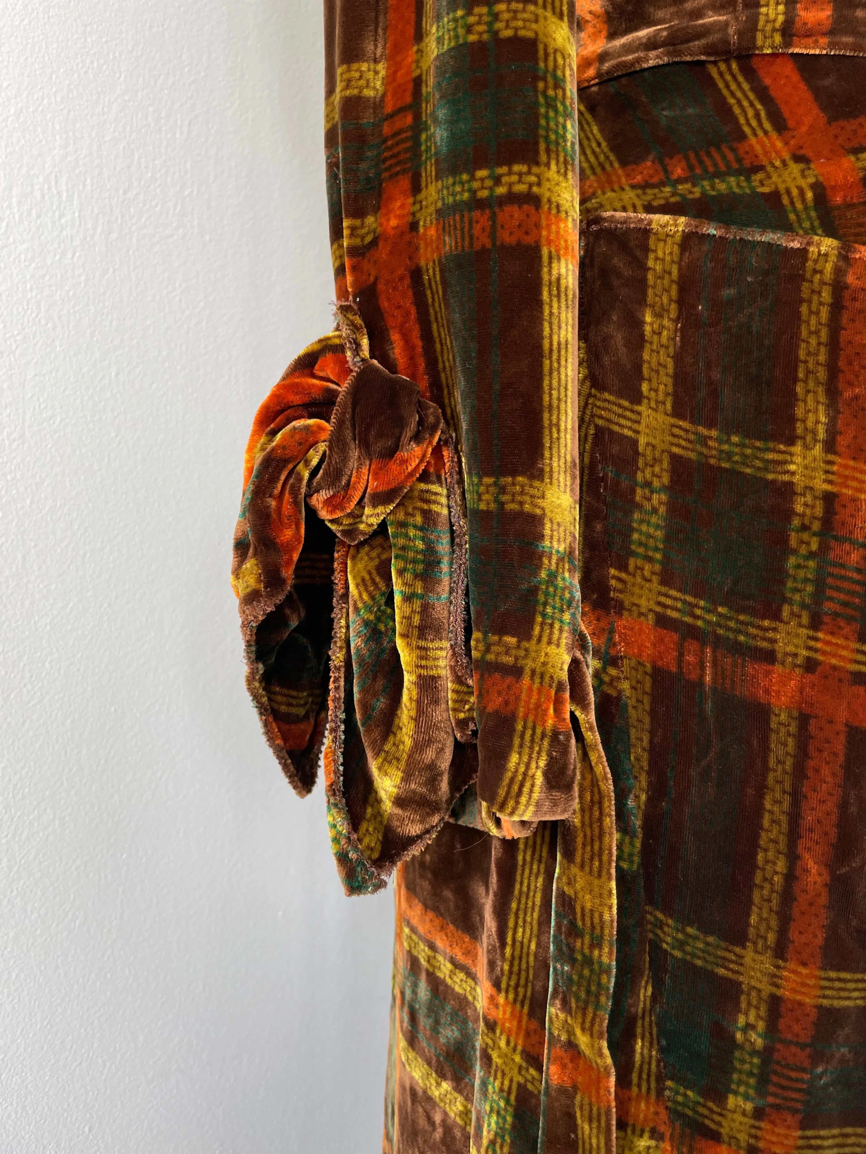 Velvet Tartan Dress | 1930s