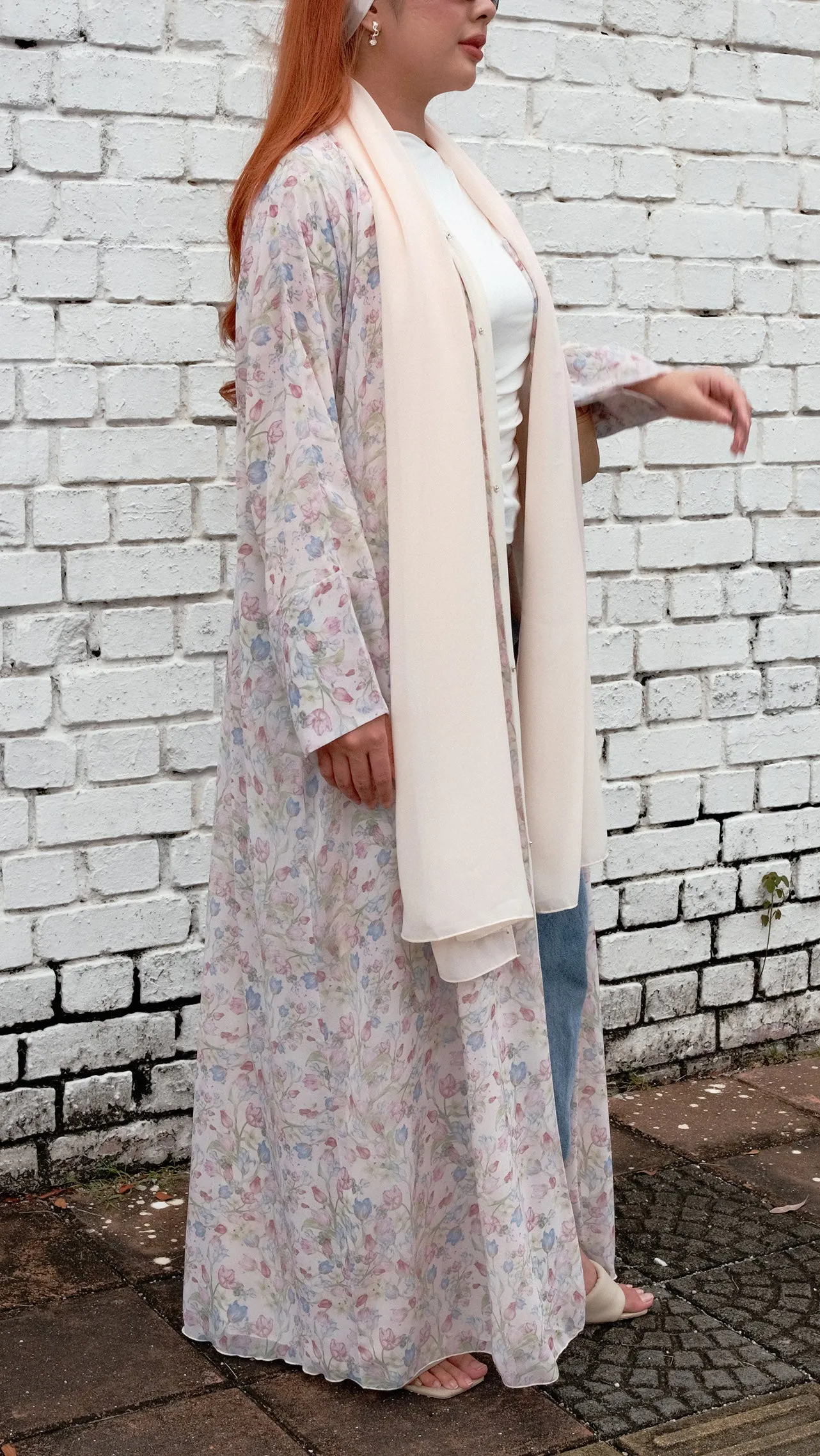 Whimsy Antique Pink Abaya