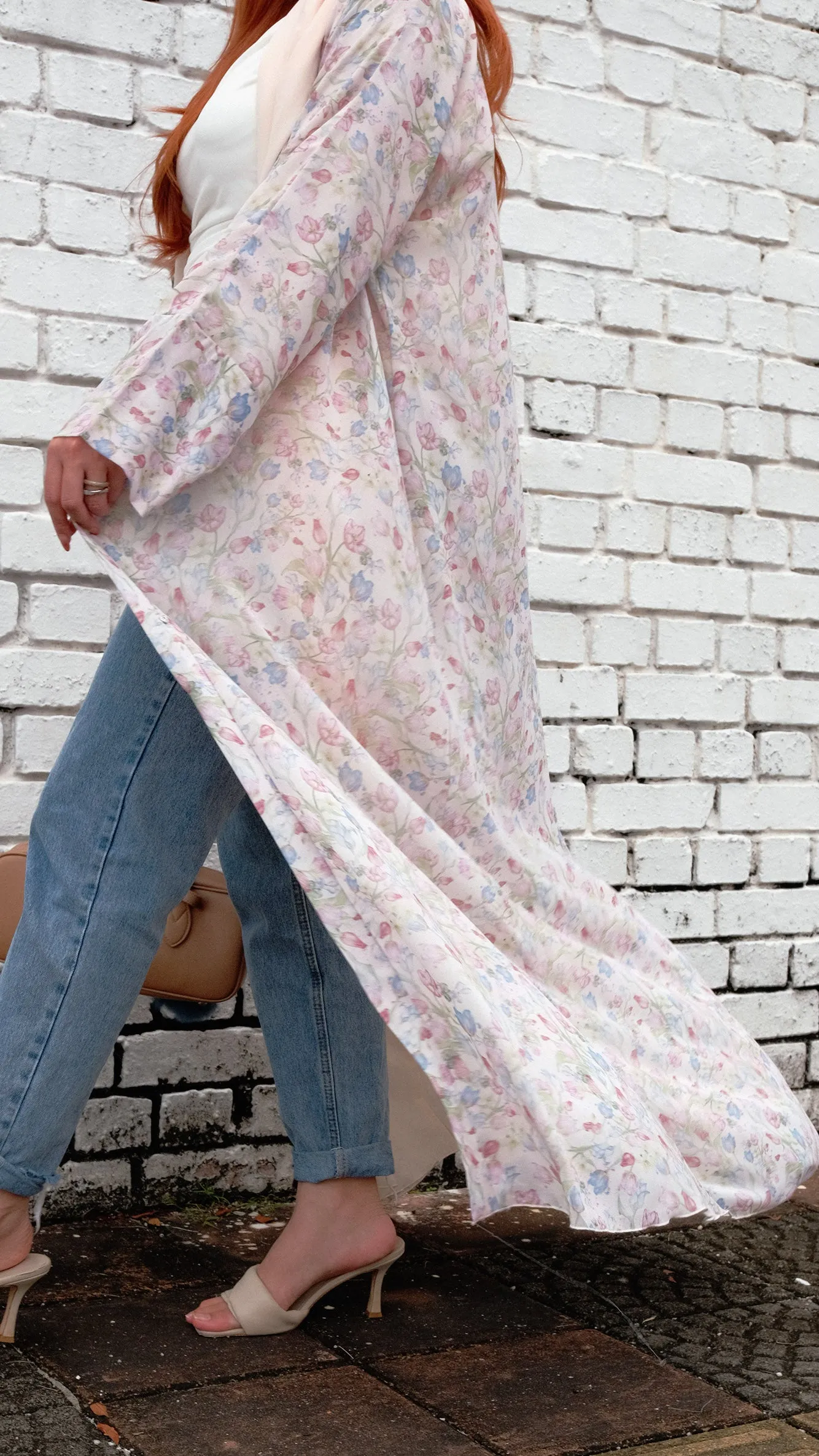 Whimsy Antique Pink Abaya