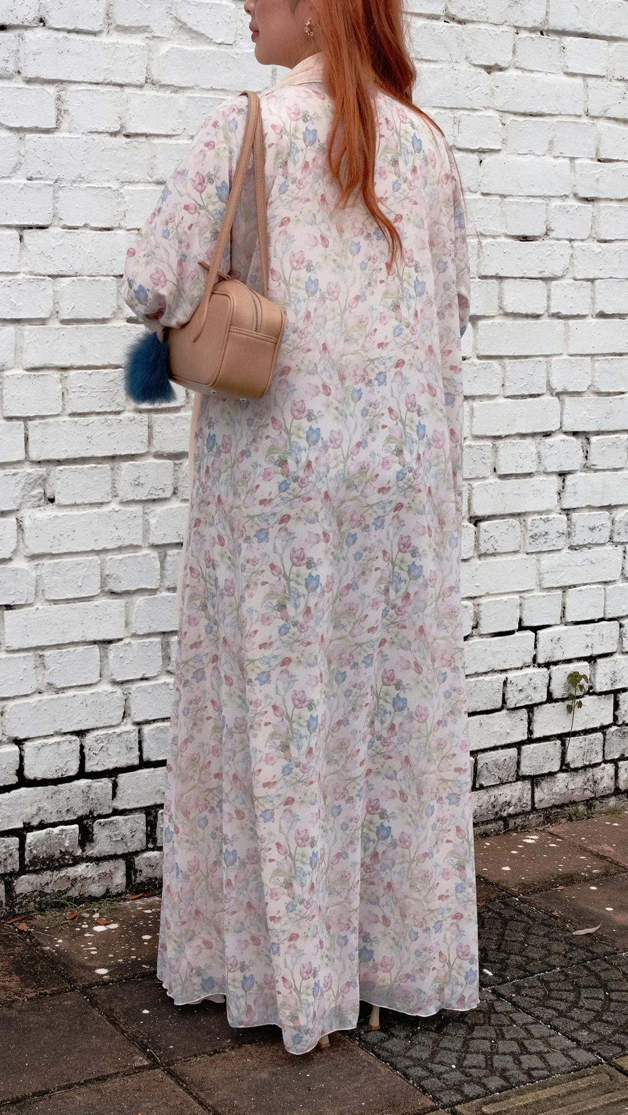 Whimsy Antique Pink Abaya