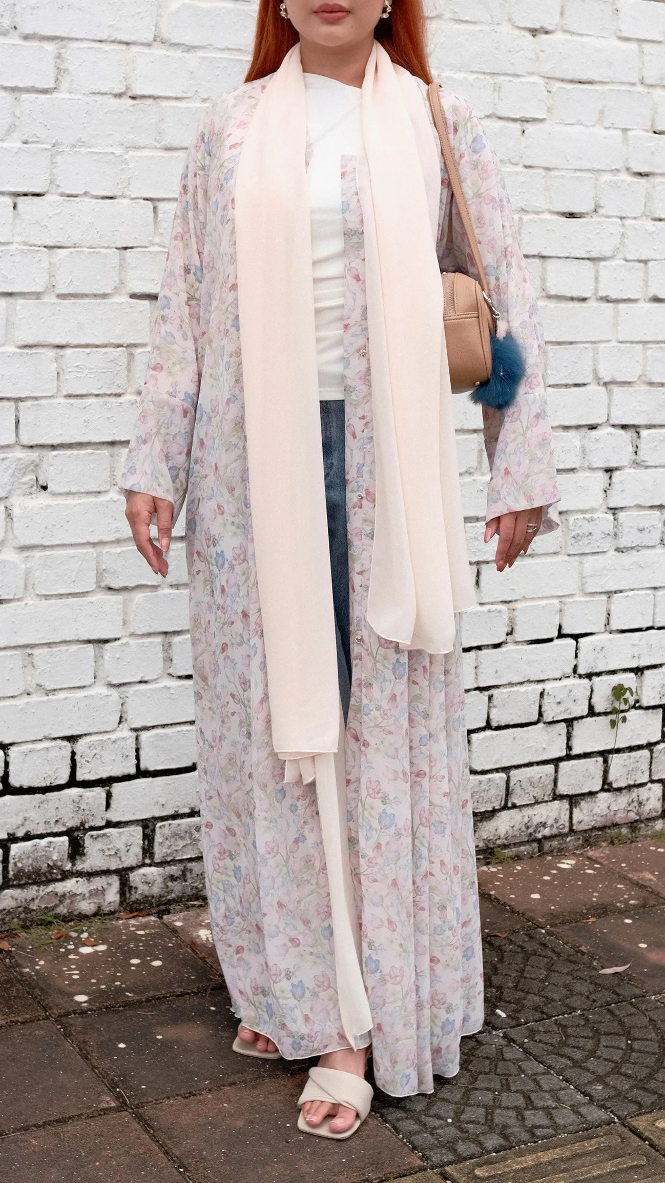 Whimsy Antique Pink Abaya