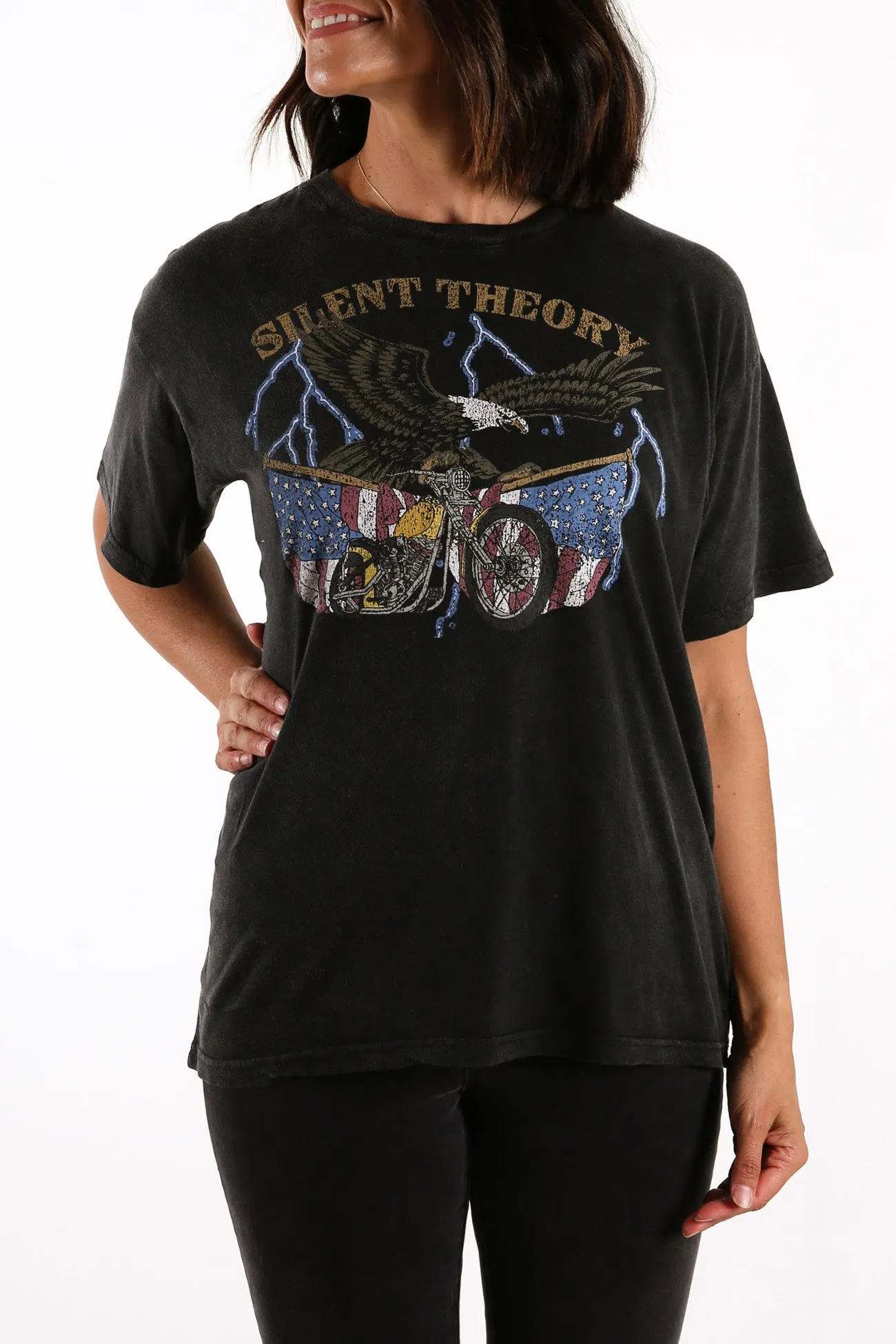Wilderness Tie Tee Washed Black