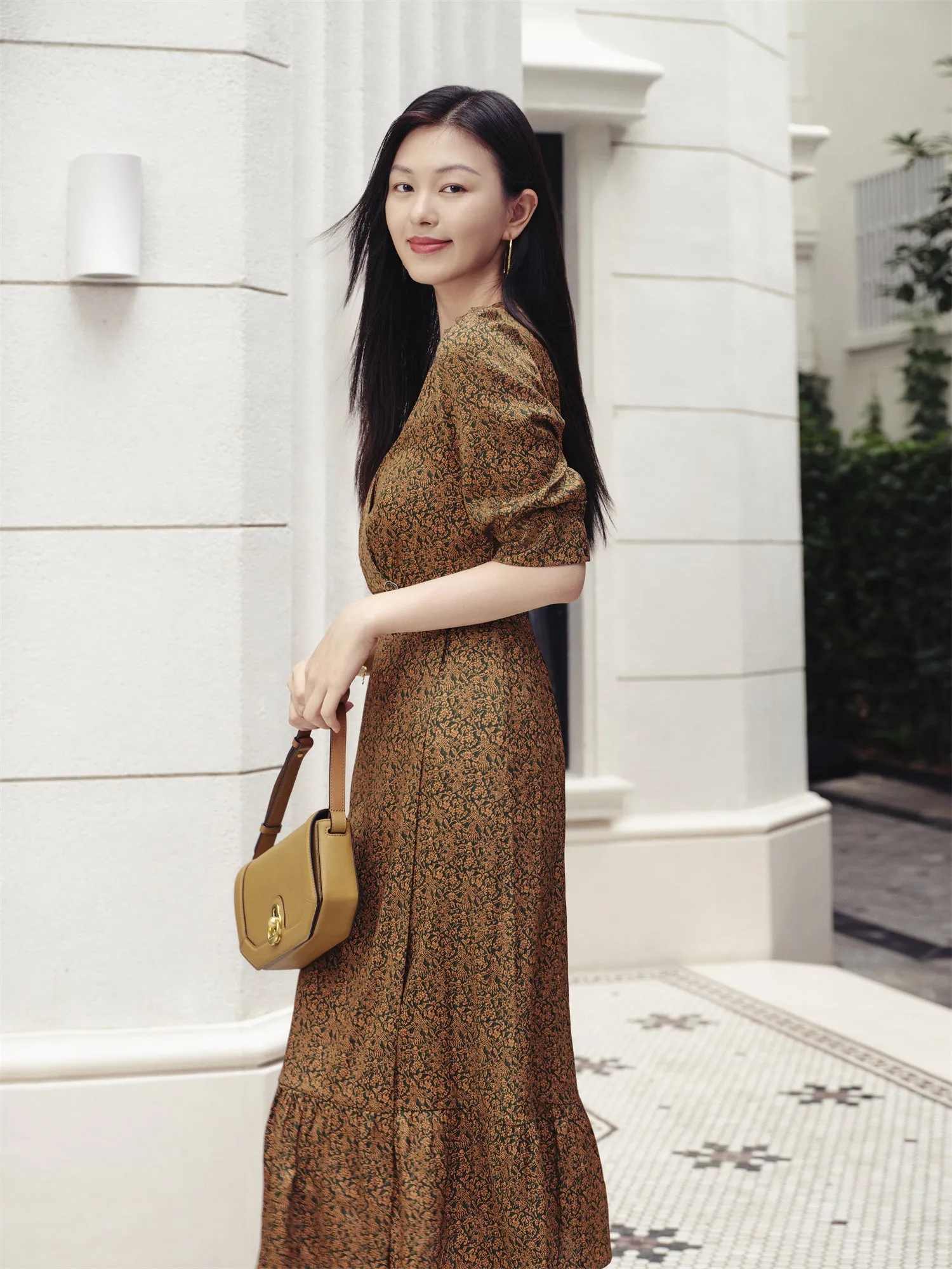 YAYING One-Piece Tea-Length Dress