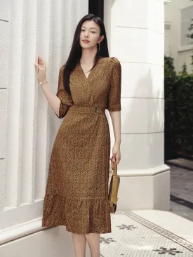 YAYING One-Piece Tea-Length Dress
